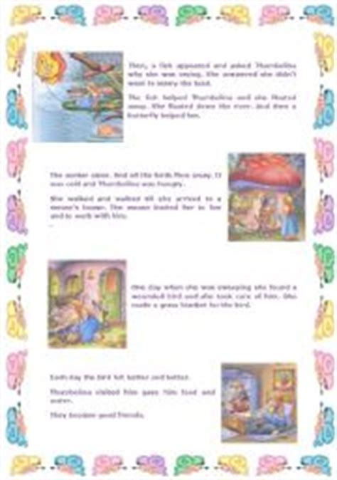 Thumbelina Nice Story Esl Worksheet By Thumbelina