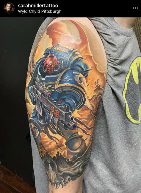 Warhammer 40k Salamanders Warhammer 40000 Tattoos For Guys Tattoos