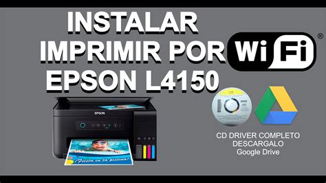 Instalar E Imprimir Por Red Lan Wifi Epson L4150 Sin Cable De Datos