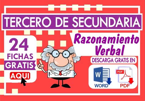 Razonamiento Verbal Actividades Para Resolver