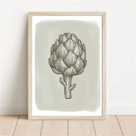 Artichoke Art Print Etsy