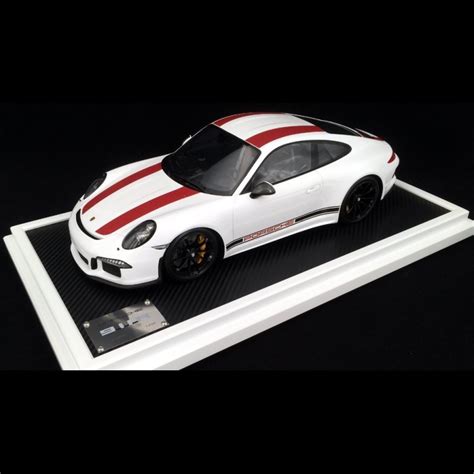 Porsche R Type Blanche Bandes Rouges Spark Wax