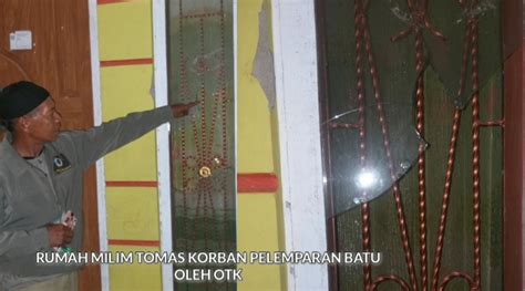 MEMANAS Dua Unit Rumah Relawan Paslon SBM Di Lempar Batu OTK