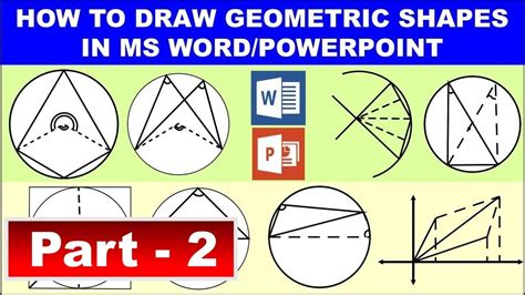 How To Draw Geometric Shapes In Ms Wordpowerpoint How To Draw