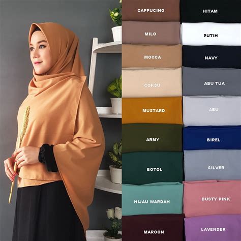 Jual X Cm Kerudung Jilbab Hijab Segi Empat Persegi Segiempat Jumbo