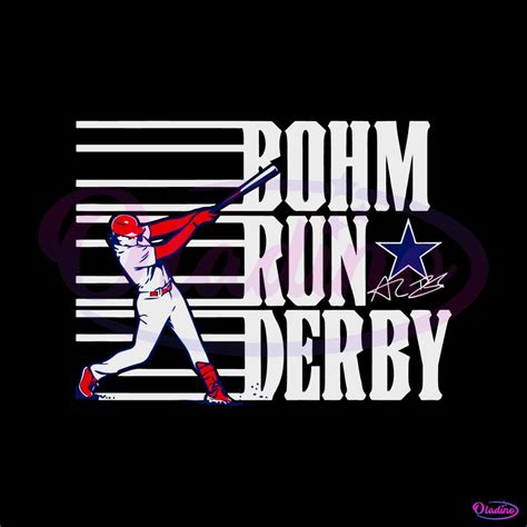 Alec Bohm Run Derby Philadelphia Baseball Svg