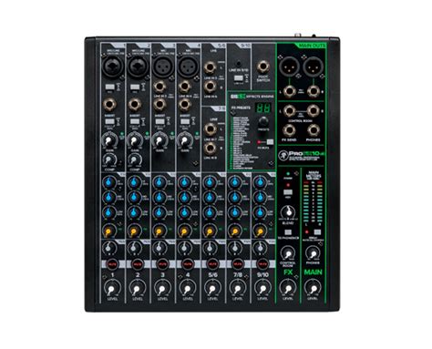 Mackie ProFX10v3 10 Channel Analog Mixer With Onyx Mic Preamps Effects