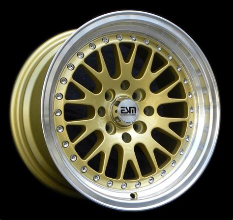 Find GOLD 16x8 16x9 16" CCW Style Wheels ESM 007 4x100x114.3 CB67.1 ...