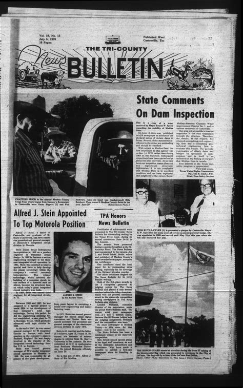 The Tri-County News Bulletin (Castroville, Tex.), Vol. 18, No. 13, Ed ...