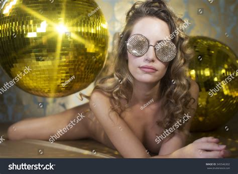 Stunning Sexy Disco Woman Lies Naked Stock Photo Shutterstock