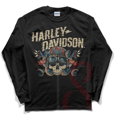 Playera Harley Davidson Peso Completo 100 Algodón 09 Ml Meses sin