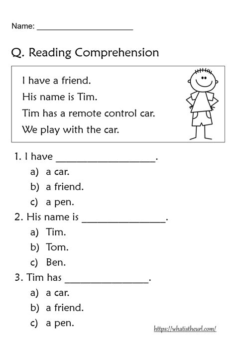 Reading Comprehension Worksheets