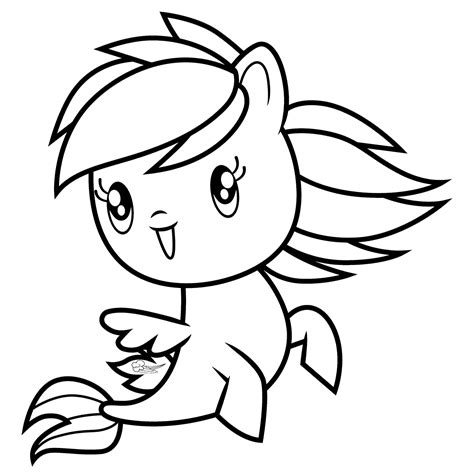 Pagina Da Colorare Di Cutie Mark Crew Rainbow Dash Disegni Da