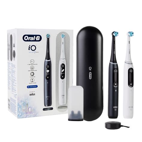 Oral B IO7 Duo Black White Zestaw Szczoteczek Elektryczne Szczoteczki