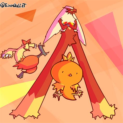 Daily Pokemon Torchic Line By Exoskellet On Newgrounds