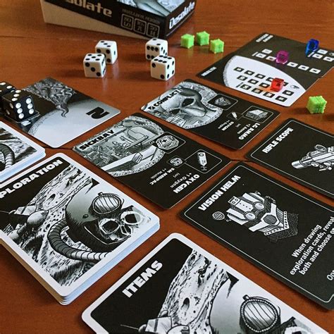 Action Shot Desolate Board Game With Dices And Cards