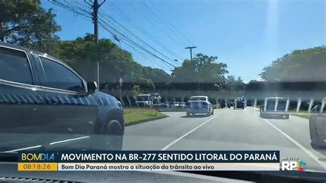 Veja O Movimento Nas Principais Rodovias Do Paran Nesta Sexta