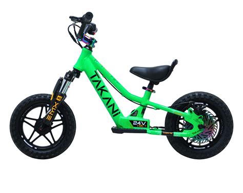 Takani 12 Electric Balance Bikes I For Kids 3yrs 5yrs I Sparkle Green