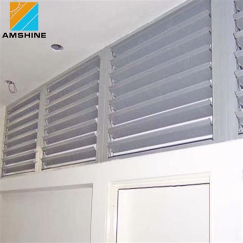 Exterior Decorative Sun Proof Curtain Wall Louvers Custom Window Shades