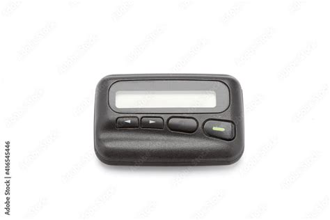 A pager or a beeper ,Pager can receive messages isolate on white ...