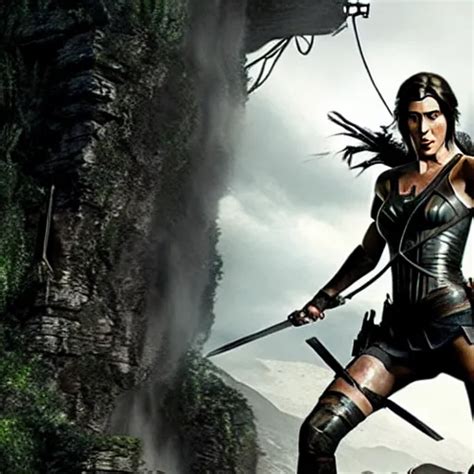 Film Still Of Gal Gadot As Tomb Raider Realistic Stable Diffusion