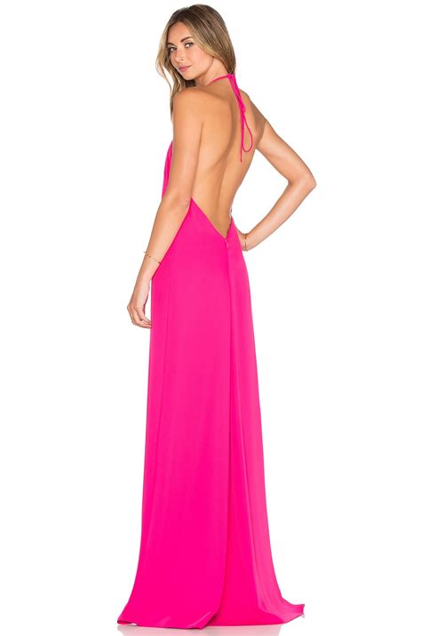 Jill Jill Stuart Halter Gown In Peony Revolve