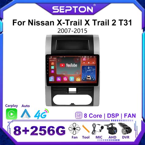 SEPTON Android 12 Car Radio For Nissan X Trail X Trail 2 T31 2007 2015