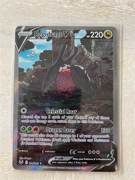 Pokemon Regidrago V Aa Alt Art Silver Tempest Hobbies Toys Toys