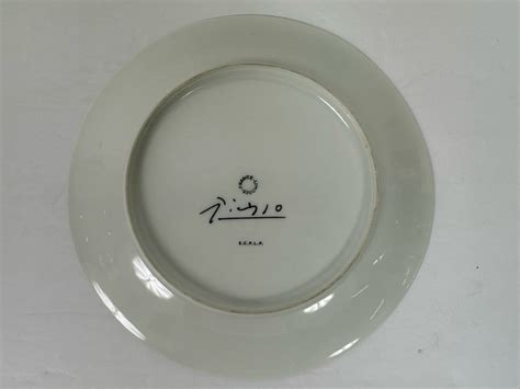 Pablo Picasso 1881 1973 Limoges France Porcelain Plate Facsimile Signed Picasso On Verso 9 5r