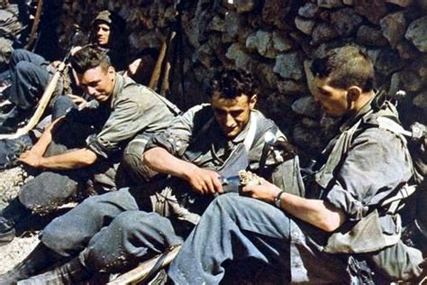 World War Ii In Color Fallschirmjäger Rests At Crete