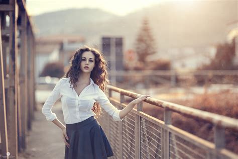 Fondos De Pantalla Mujeres Al Aire Libre Mujer Modelo Profundidad