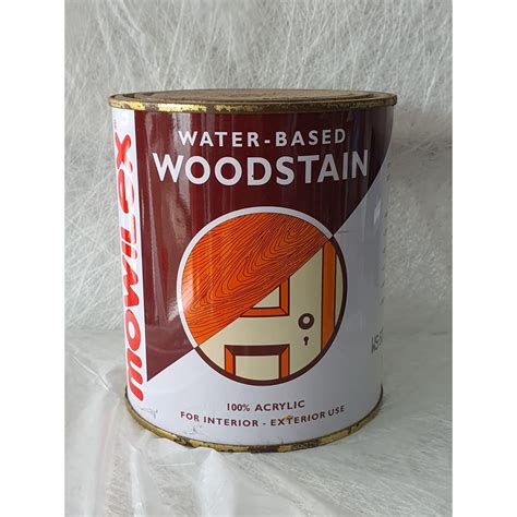 Jual Mowilex Woodstain Cat Pelapis Kayu Liter Politur Plitur Water