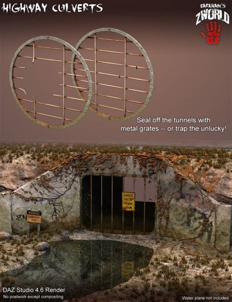 Earkham S Zworld Highway Culverts D Models For Daz Studio And Poser