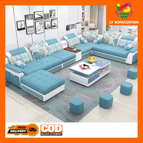 Jual Sofa Minimalis Modern Model Terbaru Selonjoran Bisa Di Lepas Bahan