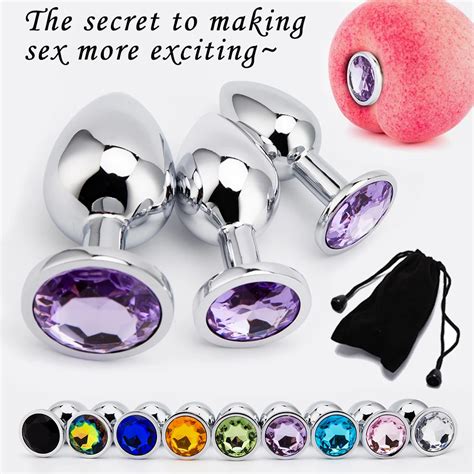 A O Inoxid Vel Cristal Butt Plug Para Homens E Mulheres Mini Plug Anal