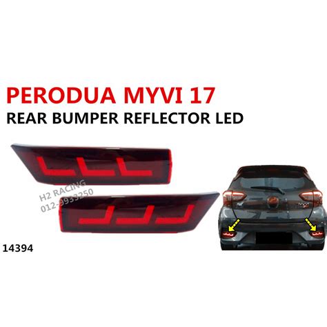 Perodua Myvi Baru Rear Bumper Reflector Led Signal Lamp Light