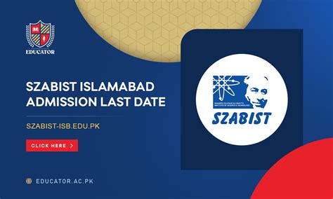 Szabist Islamabad Admission Last Date To Apply Educator Ac Pk