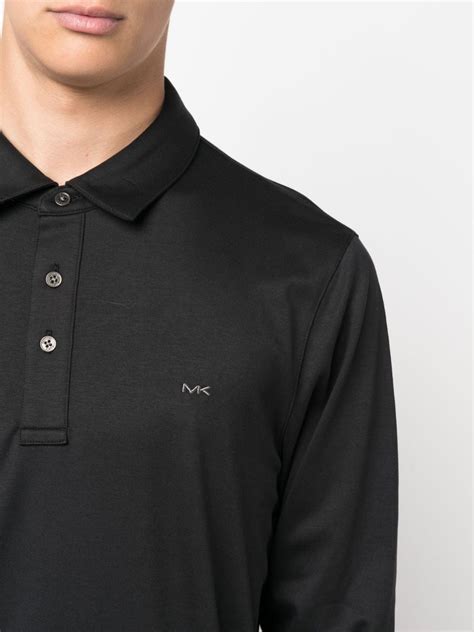 Michael Kors Playera Tipo Polo Con Logo Bordado Negro FARFETCH MX