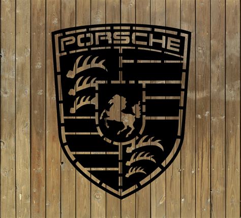 Porsche Logo DXF SVG Stl File Ready For Laser Cut Plasma Etsy