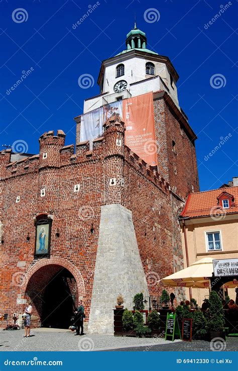 Lublin Poland Th Century Krakow Gate Editorial Image Image Of