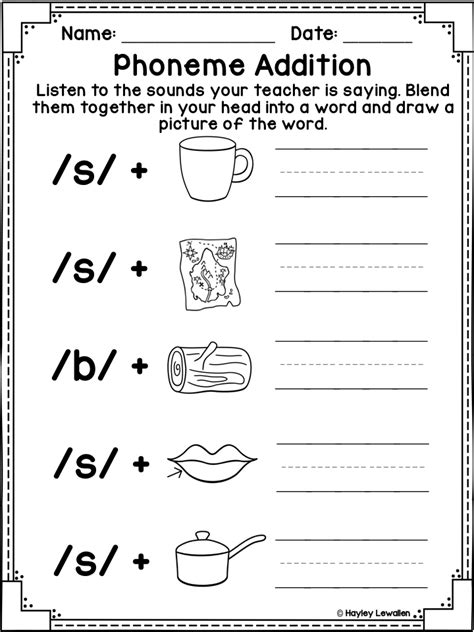 Kindergarten Phonemic Awareness Worksheet U