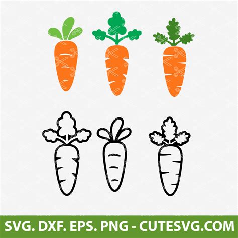 Easter Carrot Svg Easter Svg File Carrot Svg Png Dxf