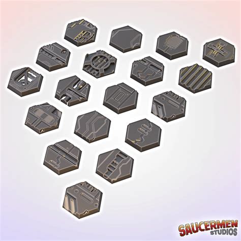 Hex Bases Refinery Stl Saucermen Studios