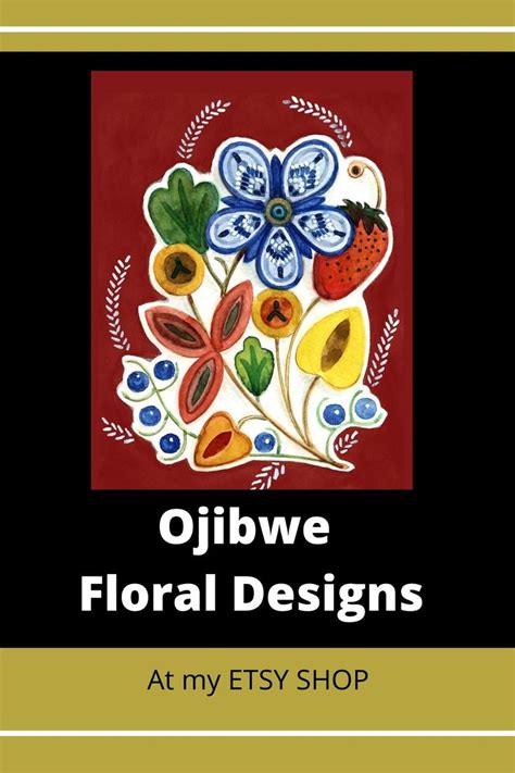 Ojibwe Floral Designs | Floral design, Beadwork designs, Beadwork patterns