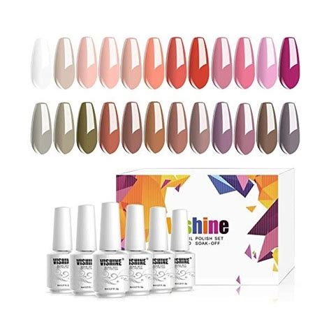 Vishine Vernis Ongles Semi Permanent Vernis Gels Uv Led Soak Off