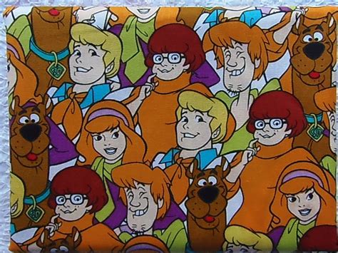 Scooby Doo Packed Scooby Gang Hanna Barbera Camelot Fabrics 100 Cotton Fat Quarter Out Of Print