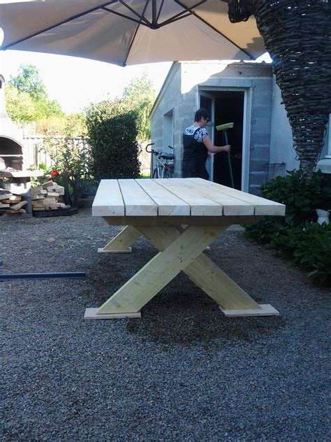 Fabrication Table De Jardin Bois