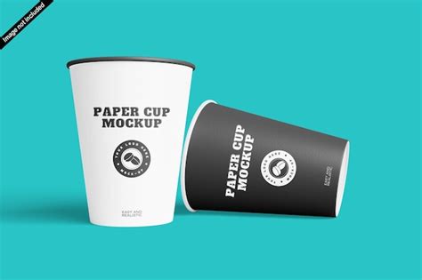 Modelo De Taza De Papel Archivo PSD Premium