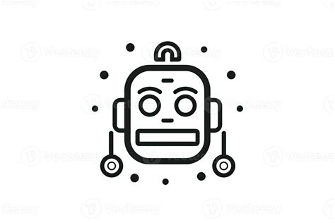 Ai Robot Thin Line Icon Creative Simple Design From Artificial Intelligence Icons Collection