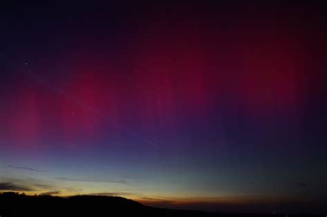 Farben Spektakel über Osthessen Polarlichter verzaubern in der Nacht